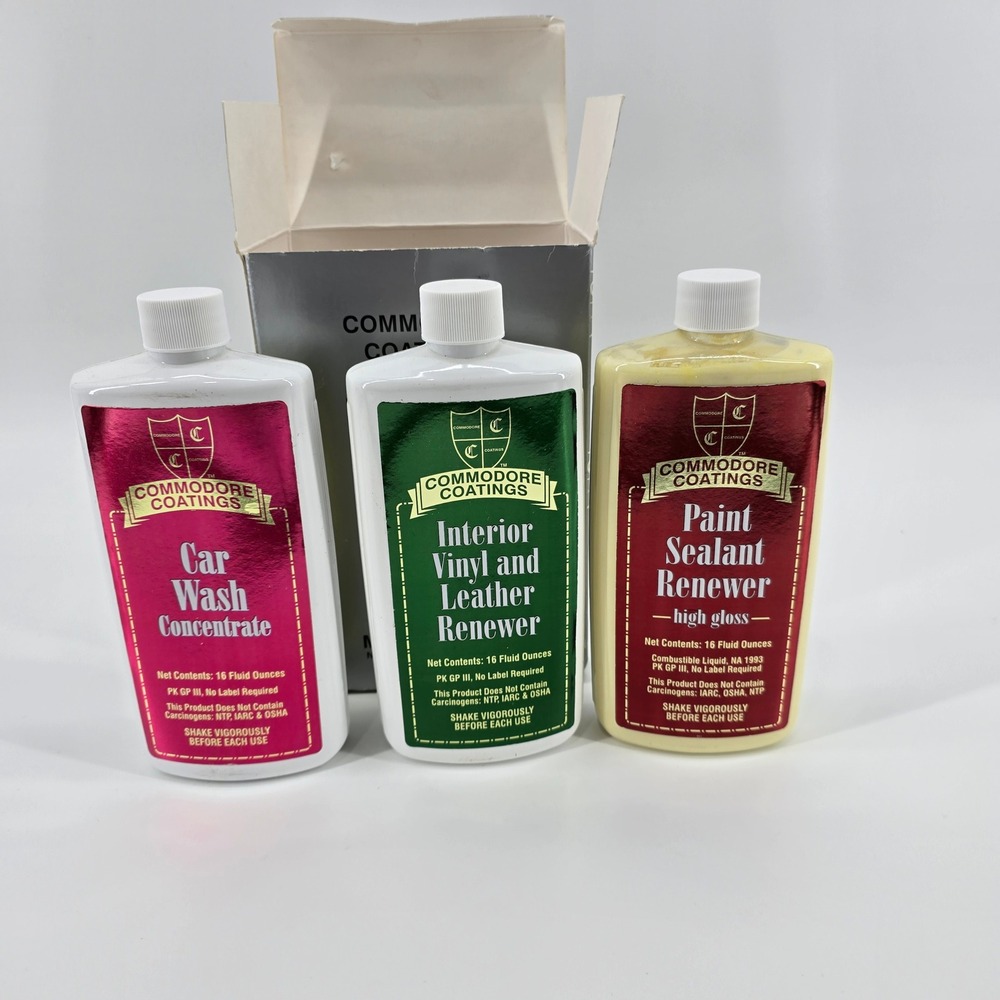 Commodore‎ Coatings Maintenance Kit Automotive Care Set Multi 16oz 3-Pack NEW
